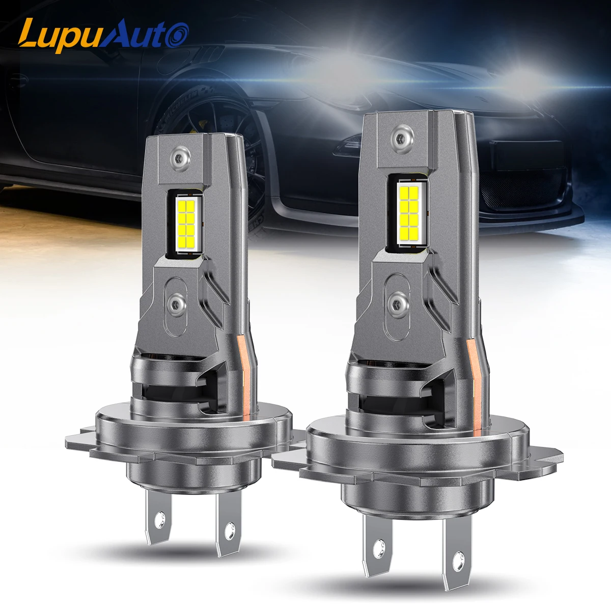 

LupuAuto 2 шт. H7 светодиодные лампы высокой мощности 80 Вт 24000LM для Mercedes W211 W203 W204 для Audi для BMW автомобильные фары