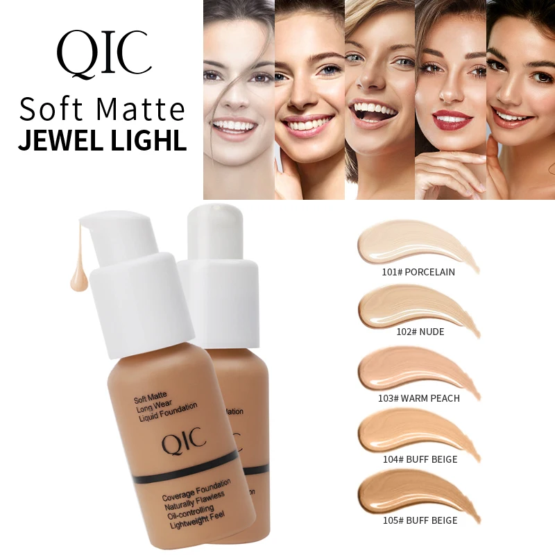 

Жидкая основа QIC, эффективный консилер, водостойкий контроль жирности, устойчивый к поту макияж, профессиональная косметика для контура лица
