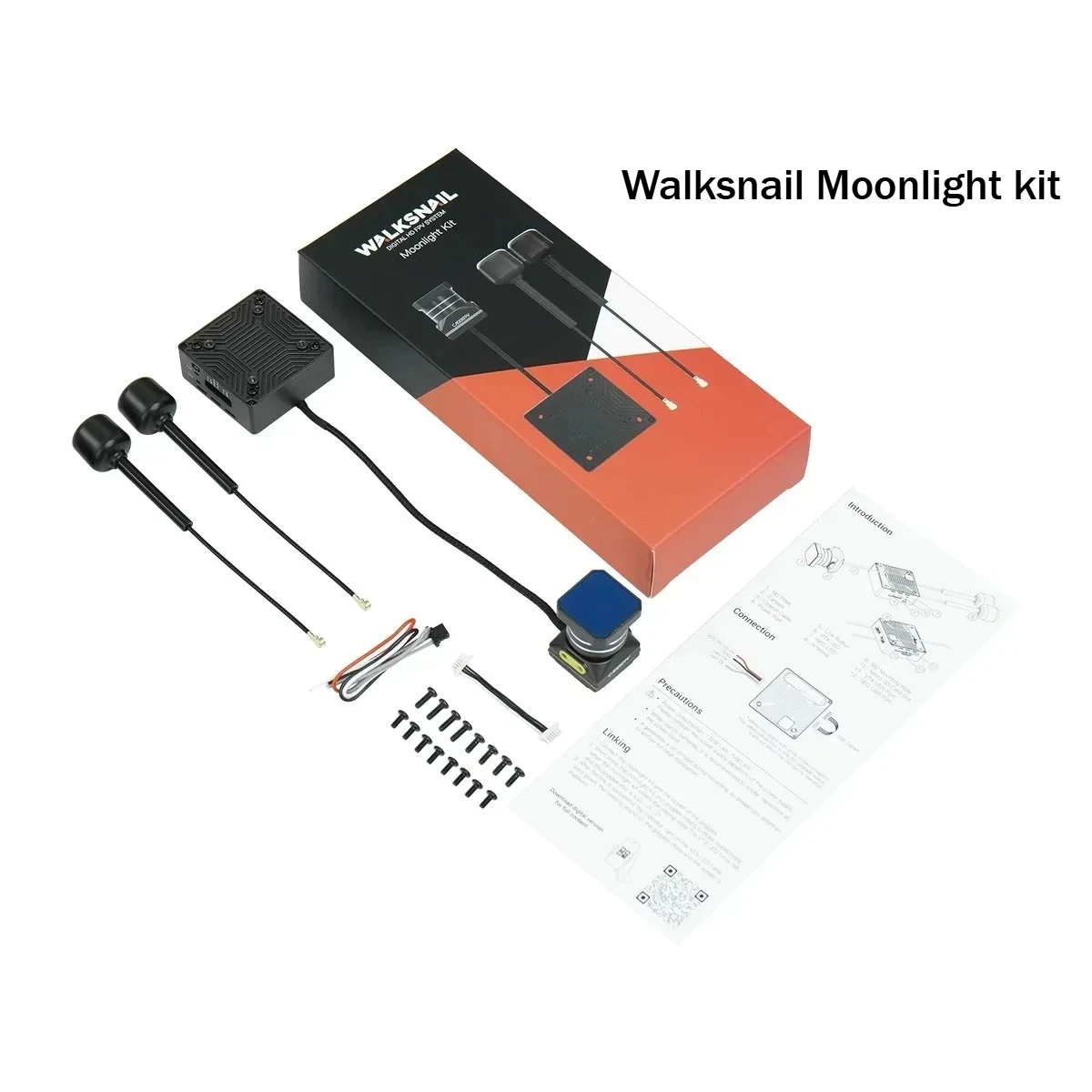 Caddx Walksnail Moonlight Kit 4K 60FPS 160° Starlight Camera Built-in Gyro EIS Dual Antennas FPV VTX