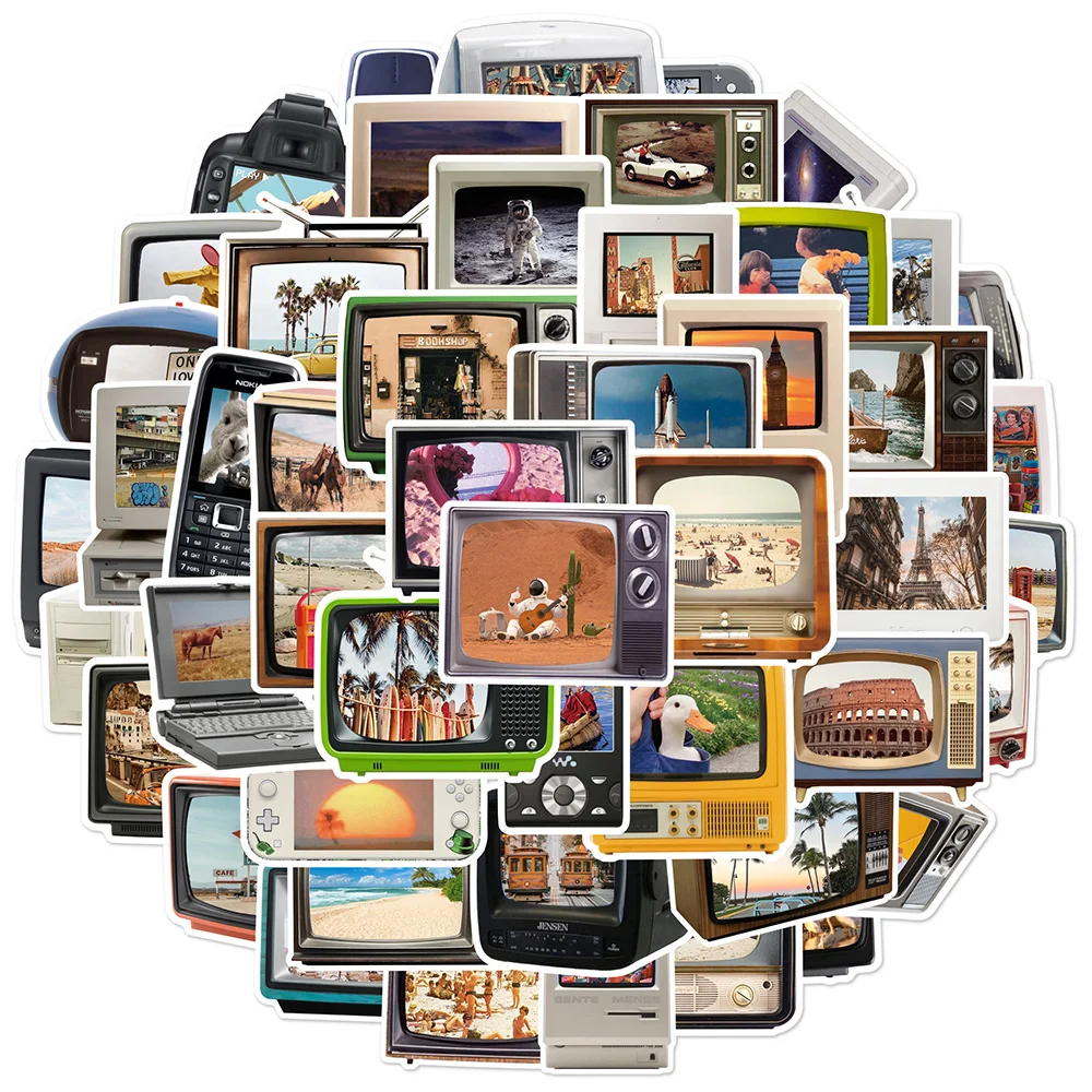 สติกเกอร์ลายการ์ตูนวินเทจ 10/30/50 ชิ้น สำหรับตกแต่งคอมพิวเตอร์ ของเล่น DIY สมุดภาพ กระเป๋าเดินทาง โทรศัพท์ สติกเกอร์กันน้ำ PVC