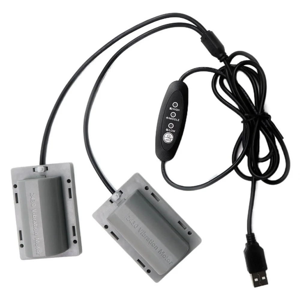 DC5VUSB Vibrating Dual Motors 3 Speed Regulator Massage Device Vibrating Motor Frog Breeding 4200RPM Vibration Motor With Cable