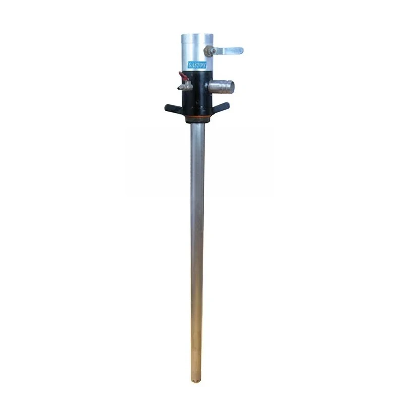 Suction and discharge pneumatic pumps. Pneumatic 55 gallon barrel oil pump