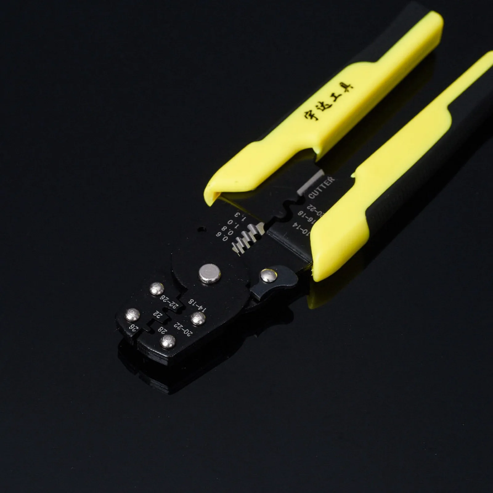 RC Crimping Crimp Plier Tool for Futaba JR JST Servo Connector 14 -26 AWG Wire Straight Yellow Black