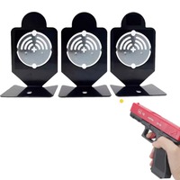 Auto Flip Medal Target Dart Airsoft BB Gel Water Soft Ball Pistol Rifle Gun Shooting Games Accessories for Nerf Teens Adults Toy