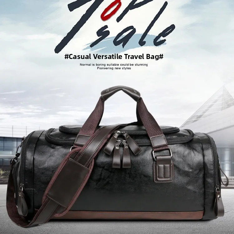 small-size-travel-bag-waterproof-pu-leather-crossbody-short-trip-bag-luggage-color-block-handbag-for-men-and-women