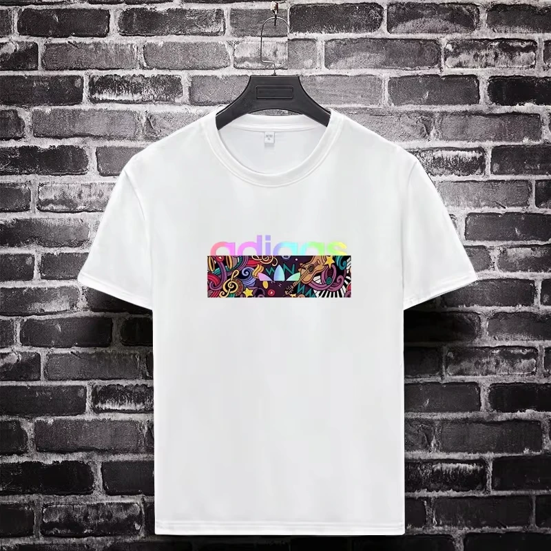 

2025 European Luxury Trendy Brand Men's and Women's Summer New Cotton Versatile Top Ins Trendy Brand Loose Short-sleeved T-shirt