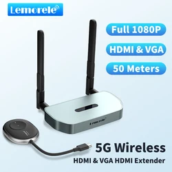 Lemorele Wireless HDMI Video Sender und Empfänger Extender Adapter TV-Stick Dongle Kits 1080p für Monitor Projektor Laptops