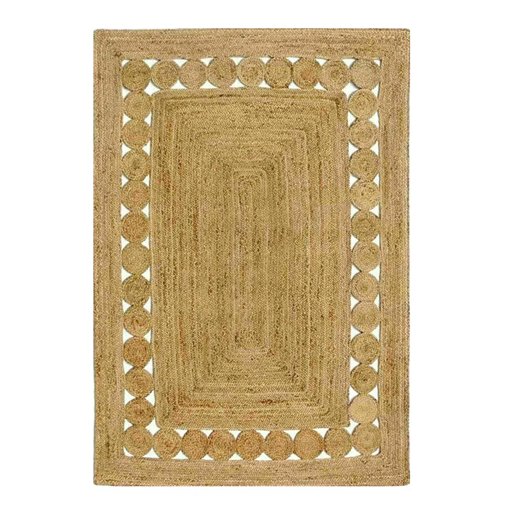 

Rug Natural Jute Handmade Runner Rug Modern Living Area Carpet Decor Rug Rugs and Carpets for Home Living Room