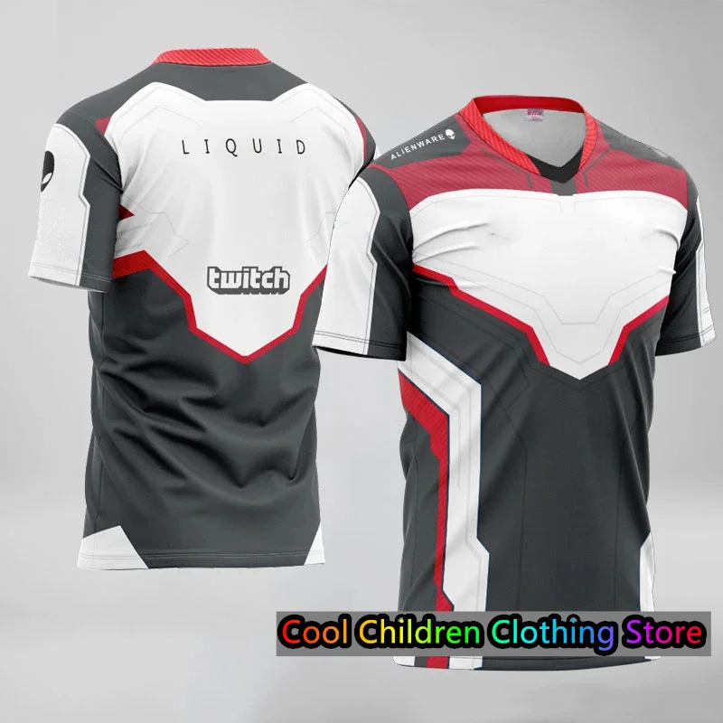 LCS Team Liquid Uniform Jerseys Impact Sport TShirt Twistzz Men Women Kid O-neck Tees Shirt 3D Print Tshirt Dota LoL CSGO Tshirt