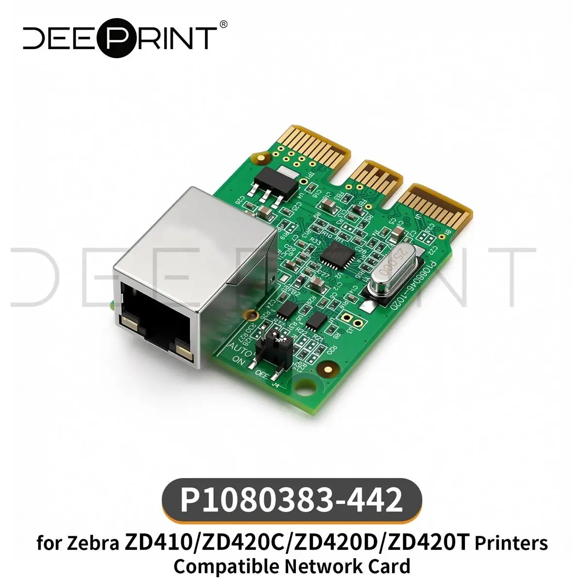 P1080383-442 Internal Wired Network Card Ethernet Module For Zebra ZD410 ZD420C ZD420D ZD420T Printer | 3-Month Warranty