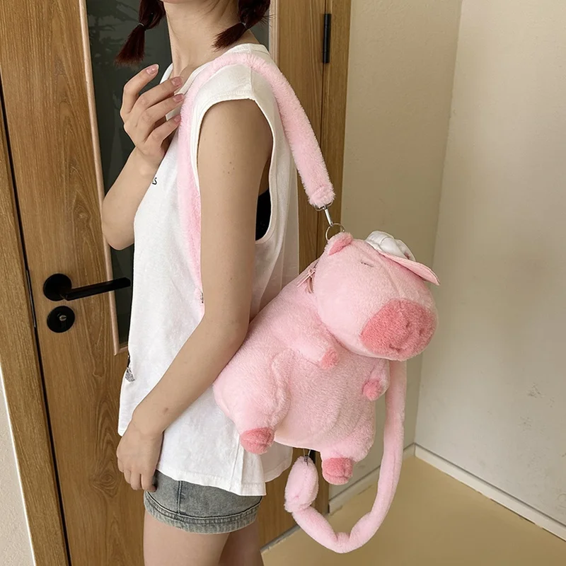 حقيبة ظهر كابيبارا القطيفة للأطفال - هدية للبنات، ألعاب قطيفة، حقيبة قطيفة حقيبة لطيفة، هدايا للفتيات والأولاد، هدايا عيد الميلاد #4