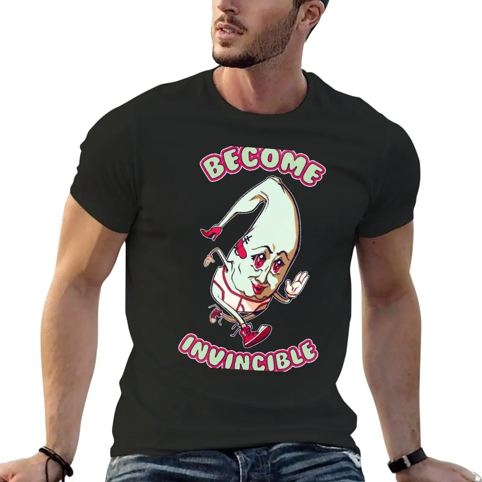 Become Invincible T-Shirt graphic shirts graphic t shirt vintage korean fashion funny t shirts for men