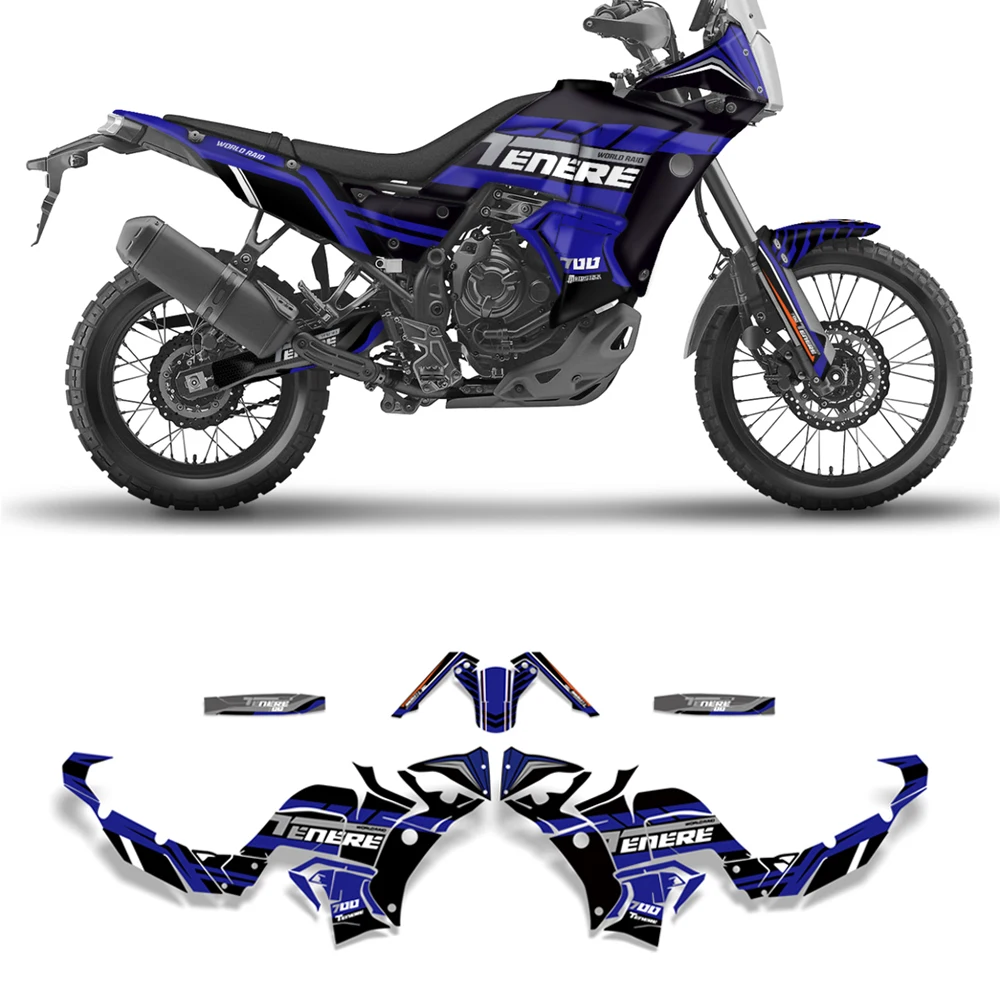 For Yamaha TENERE 700 World Raid Tenere700 T7 2022 2023 New Motorbikes Fuel Tank Pad Stickers Tankpad Scratch Decals Protector