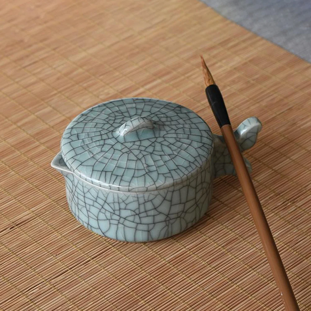 

1Pcs Ancient Style Mini Inkstone Durable Calligraphy Ink Grinding Stone Traditional Writing Painting Accessory Durable Ink