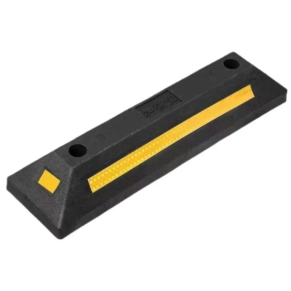 

Gadgets Heavy Duty Parking Stopper Rubber Rubber-Plastic Wheel Stop Safety Design Safety Stopper Durable Driveway