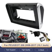 Para PEUGEOT 208 2008-2017 (10,1 pulgadas) Radio de coche Fascia Android GPS MP5 reproductor estéreo 2 Din unidad principal Panel marco de tablero Instalati