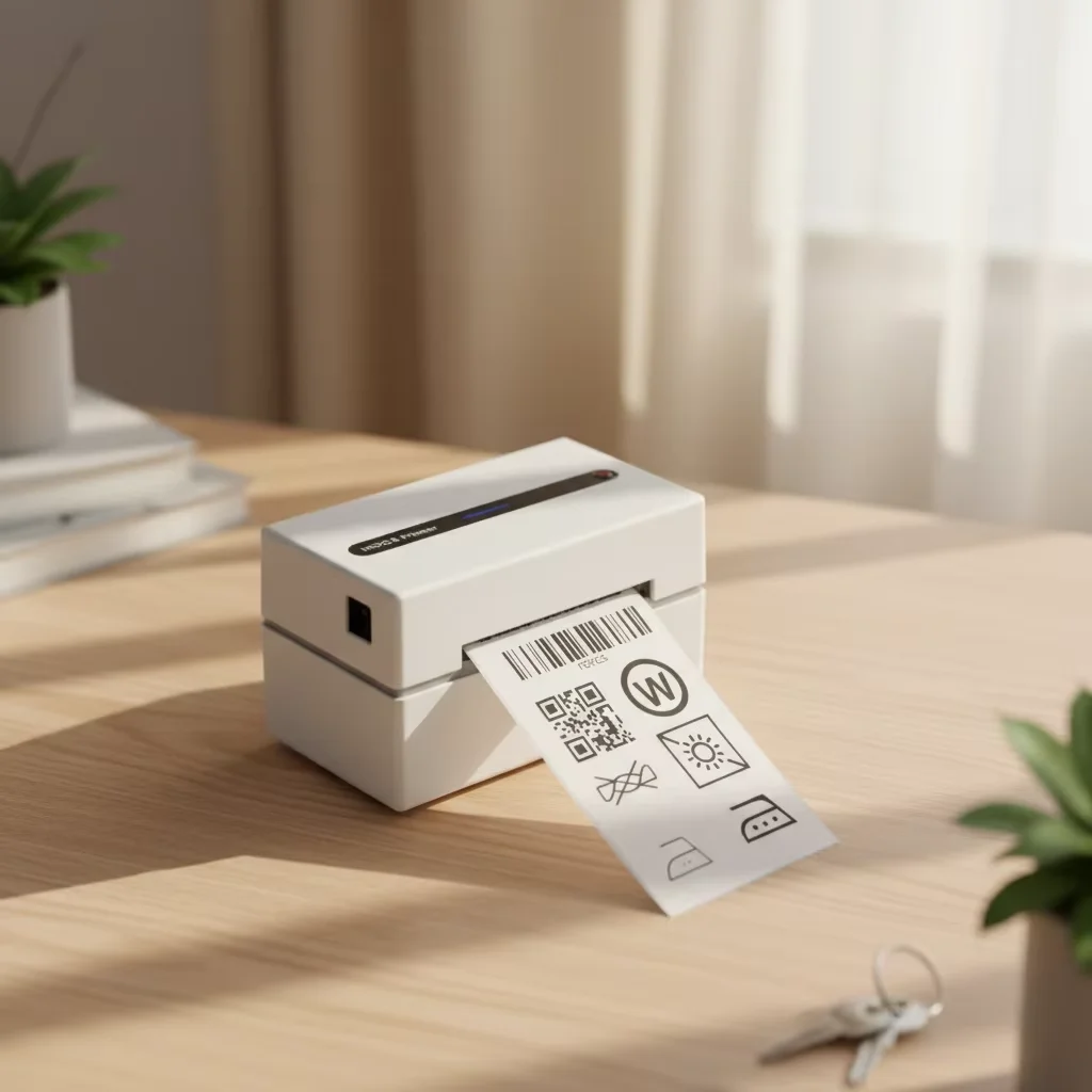 

110mm Thermal Barcode Shipping Label Printer USB Bluetooth Waybill Label Printer 4x6 for Logistics Supports FedEx UPS Amazon