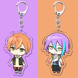 Cute Chibi Boys Girls Keychain for Bag Accessories Rui Tsukasa Akito VIRTUAL SINGER Key Chain Keyring Jewelry Fans Friends Gifts