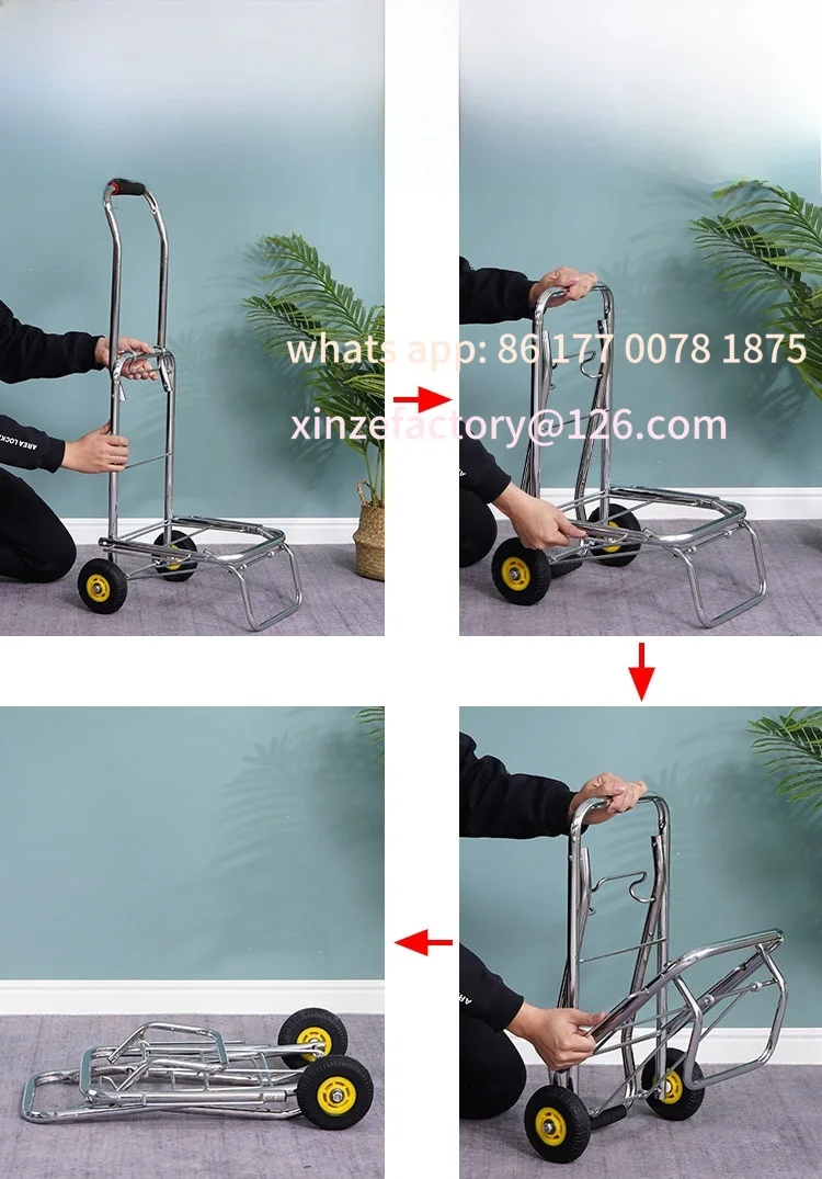 Настраиваемая легкая складная тележка с ручным управлением, тележка для подъема по лестнице, грузовая тележка, удобная для Cery