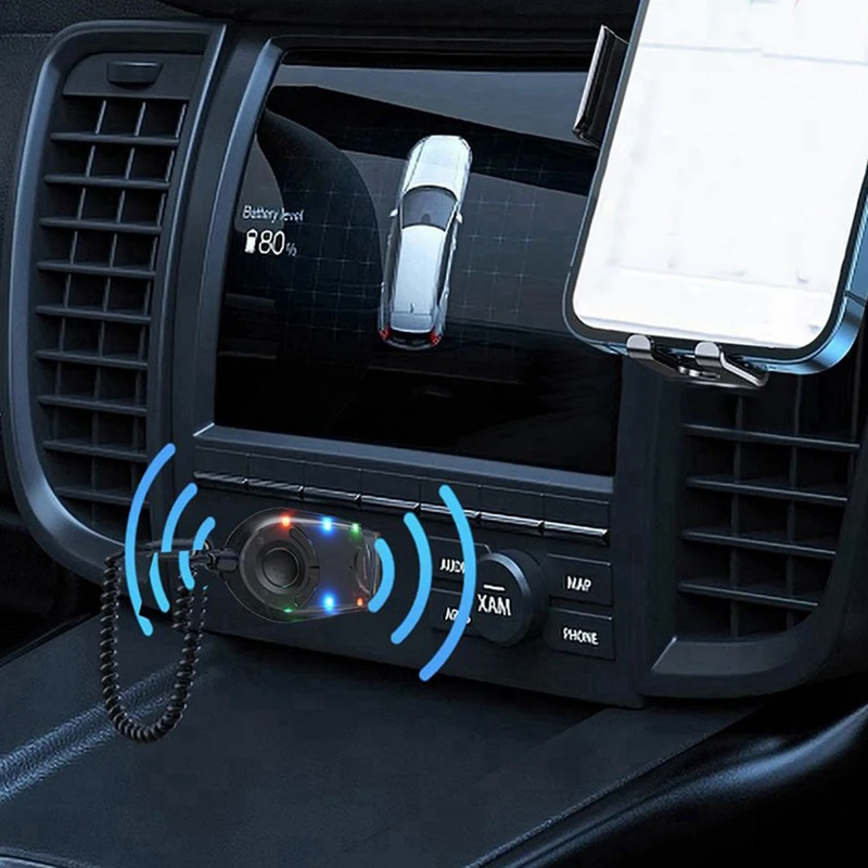 AUX Bluetooth Car Adapter Dongle Cable For Car Speaker Bluetooth Receiver USB To 3.5Mm Jack Audio Music Receiver-A38R