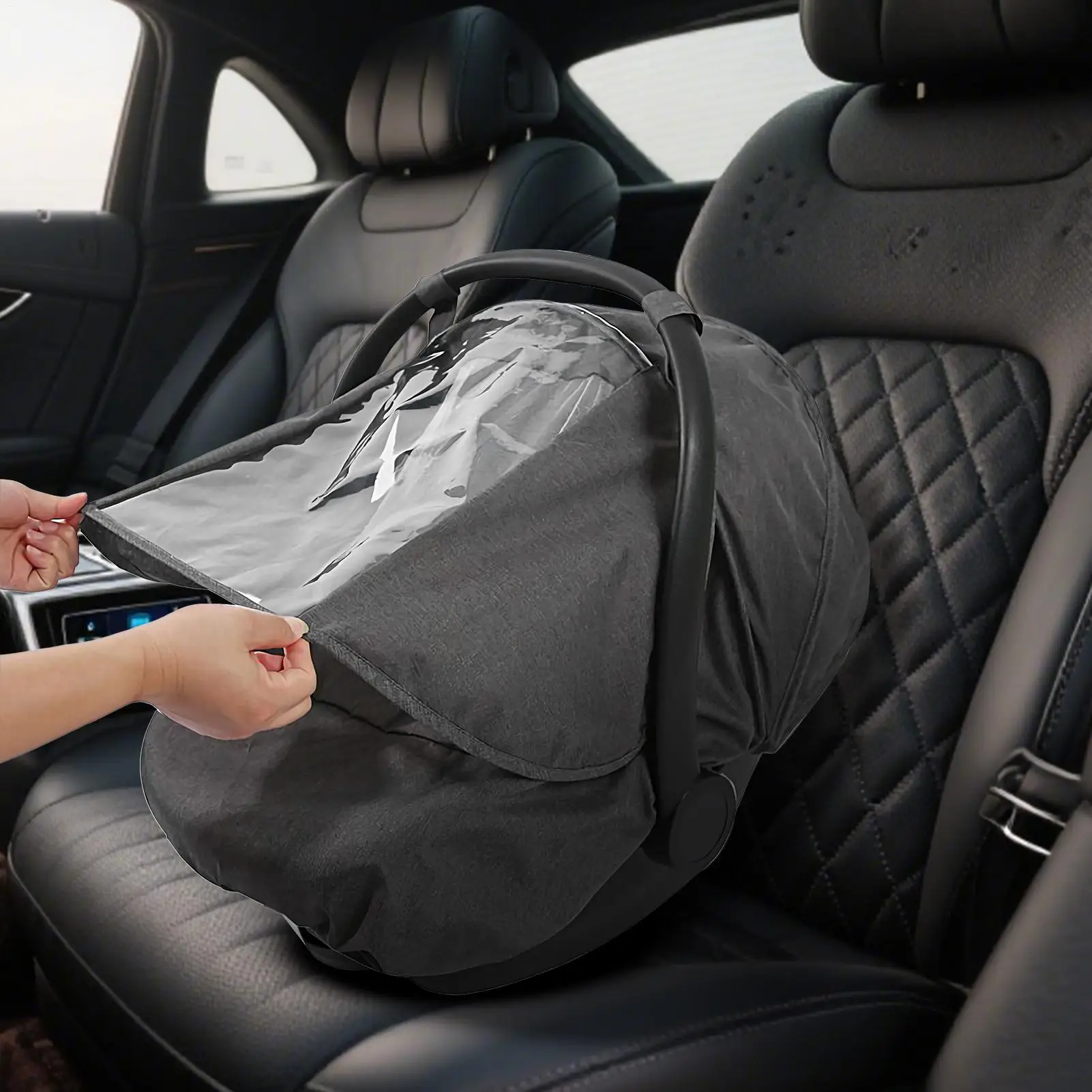 Penutup Kursi Mobil Bayi Penutup Kursi Mobil Hangat Musim Dingin Aksesori Kereta Dorong Untuk Berkemah Berjalan di Taman Cuaca Dingin Piknik Luar Ruangan Musim Dingin