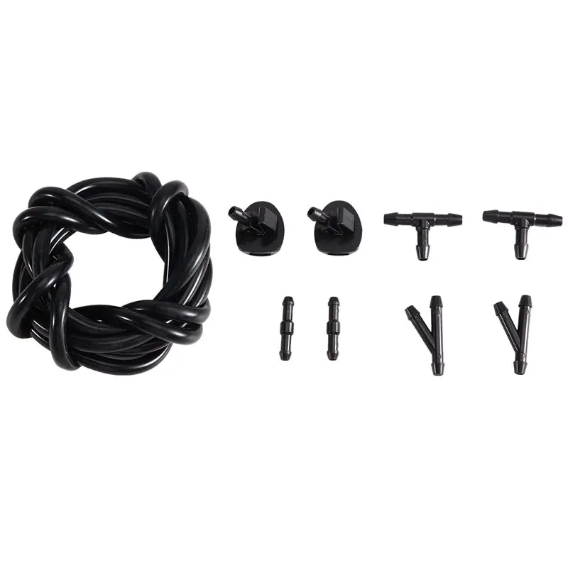 A11M-Washer Wiper Water Nozzle Heated Hood Washer Nozzle 2 Y-Connectors