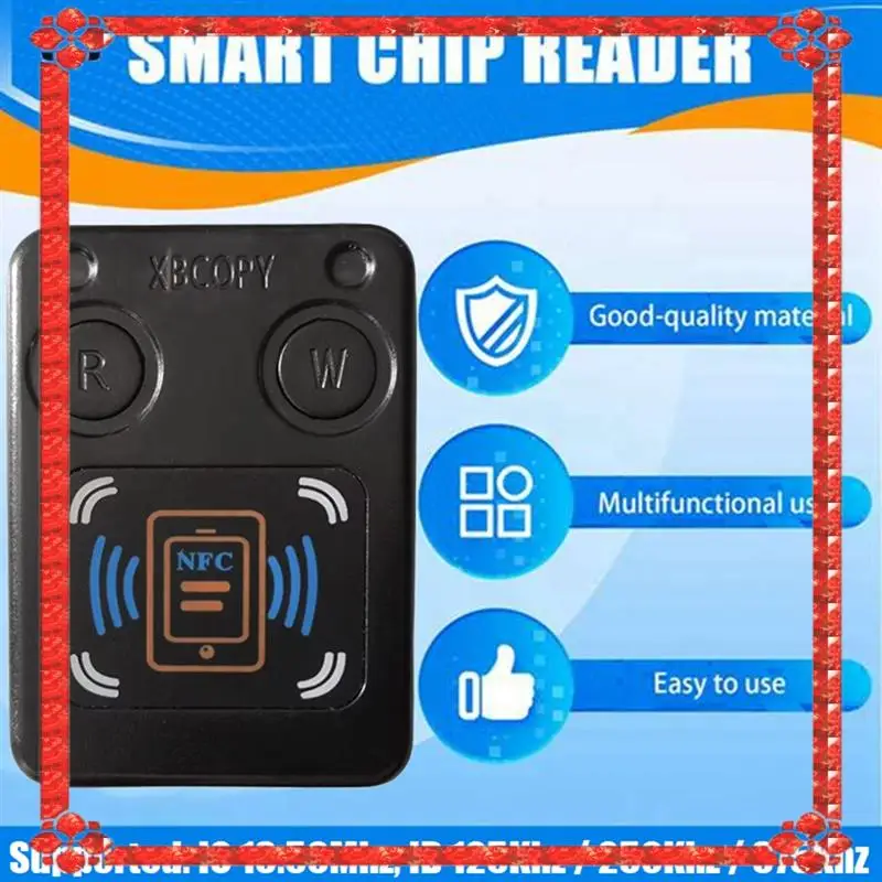 

24-Hour Delivery NFC RFID Smart Chip Card Reader Copier +3XCUID Card IC 13.56Mhz ID 125Khz 250Khz 375Khz RFID Token Clone Duplic
