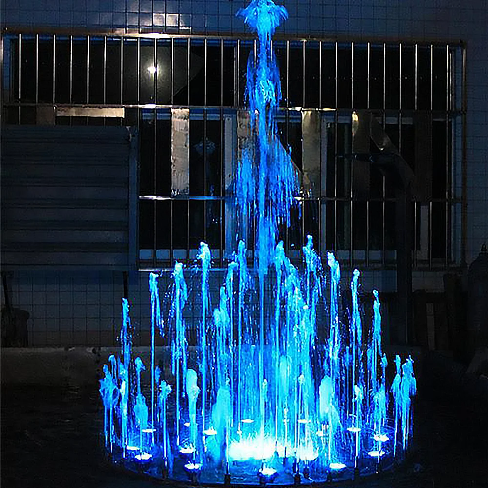 Floating Fountain Kit With Light for Home Small Circular Music Dancing Fountain for Pond