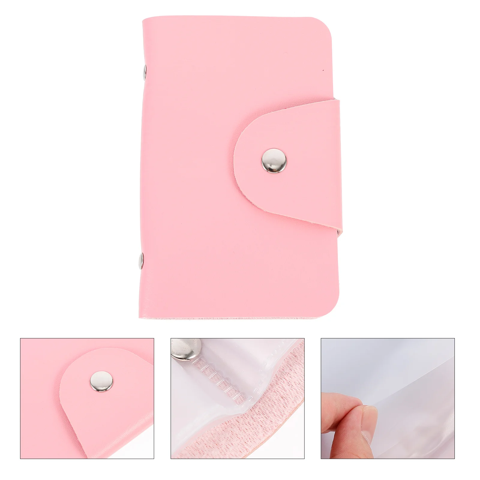 20 Slot Nail Plates Bag Compact Portable Manicure Template Pouch for Storing ganizing Printing Cards Easy Open Close Buckle