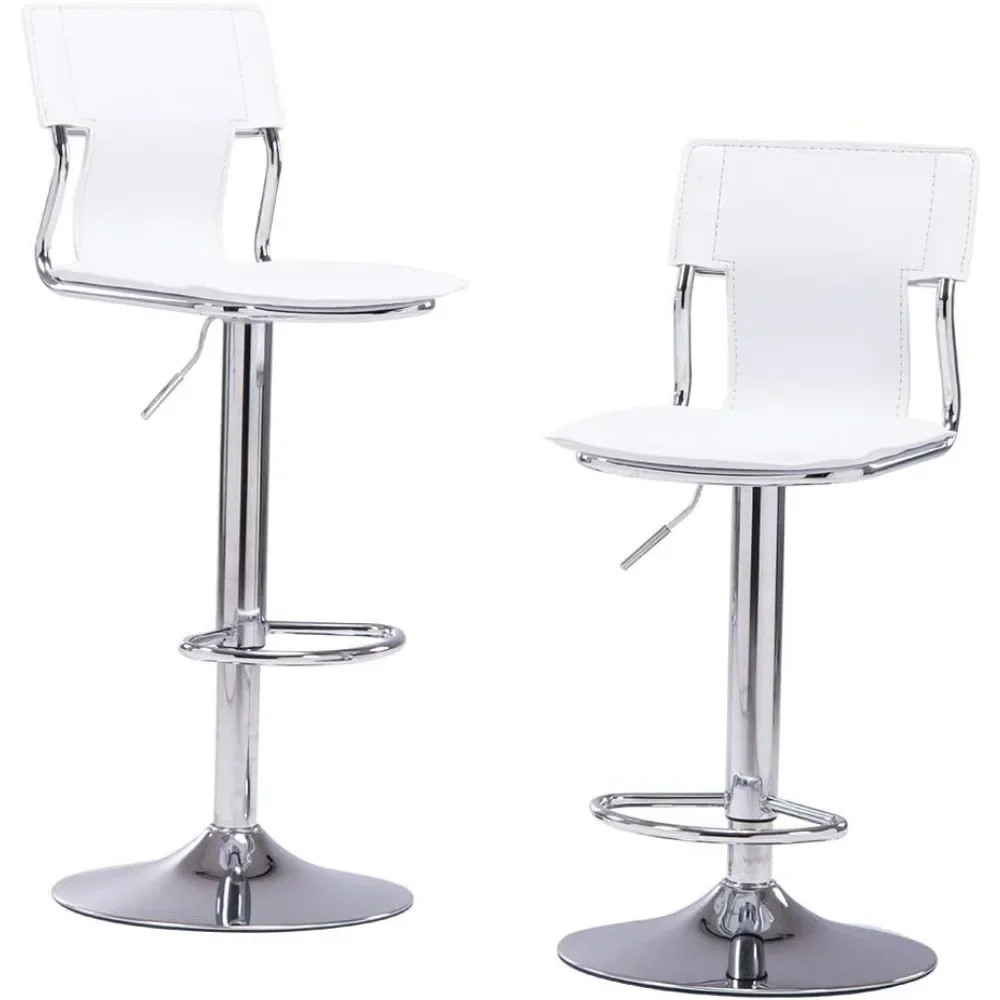 

Adjustable Swivel Counter Bar Stool Chairs with Back (Set of 2) Modern Bar Stools, Suitable for Kitchen, Bars, Coffee Shops