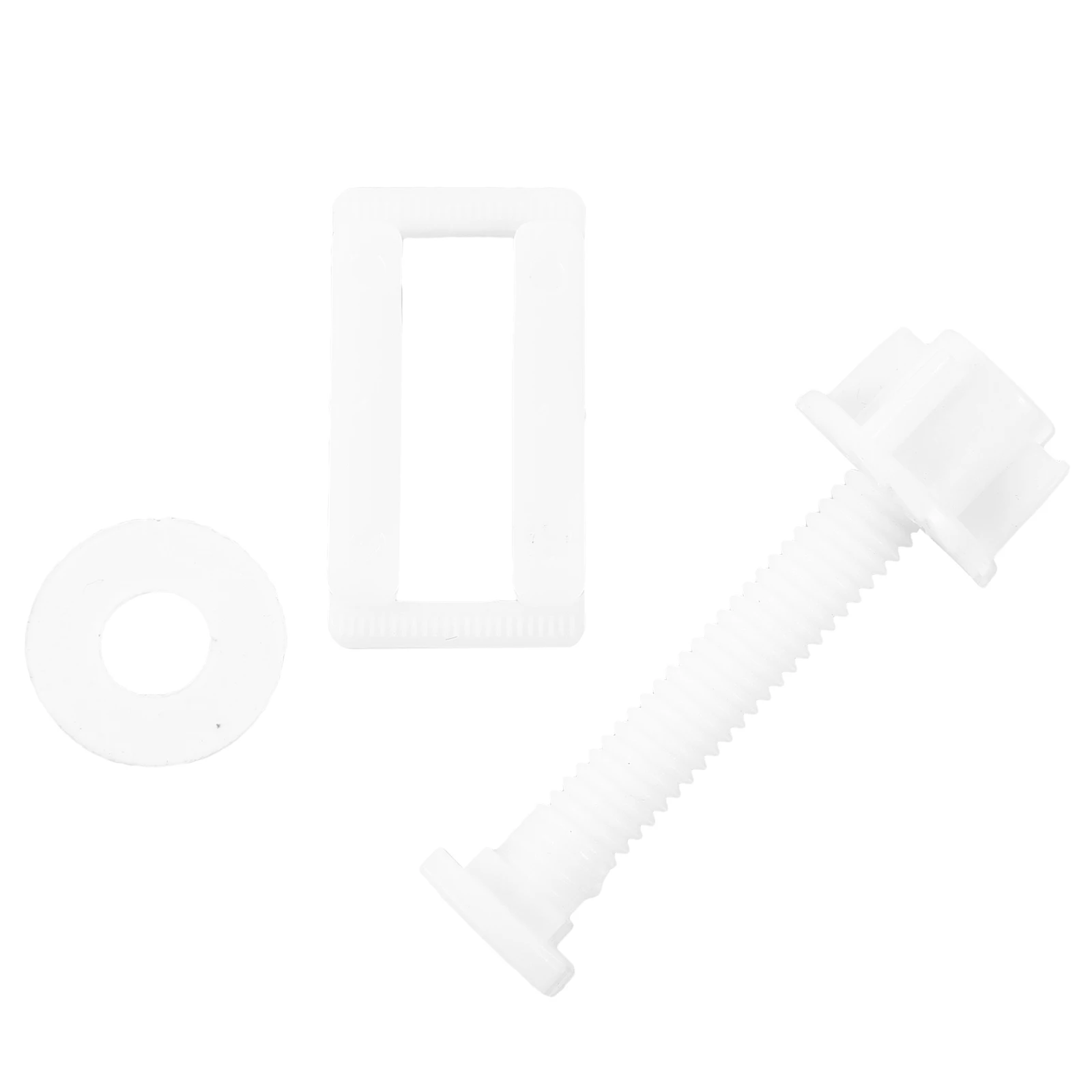 

2 Sets Seat Screws White 49x24mm Replacement Parts for Seats Easy Toilet Replacement Parts Inside Tank Install Universal Bolts