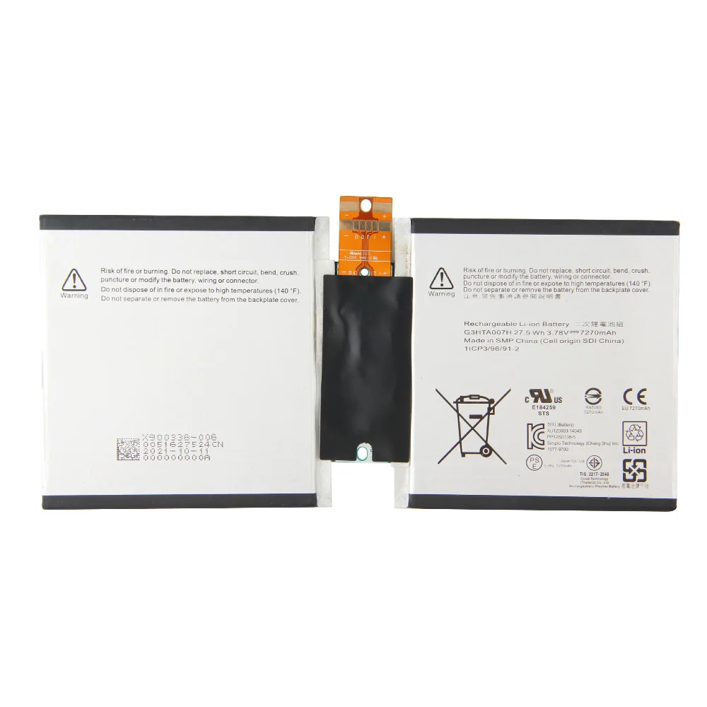 Replacement Battery G3HTA003H G3HTA007H G3HTA004H 7270mAh For Microsoft Surface 3 1645 Surface3 High Quality Batteries With Tool