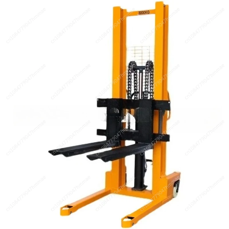 

Hydraulic Stacker Manual Electric Loading and Unloading Truck 1 Ton 2T Hydraulic Forklift Lift Brick Stacker
