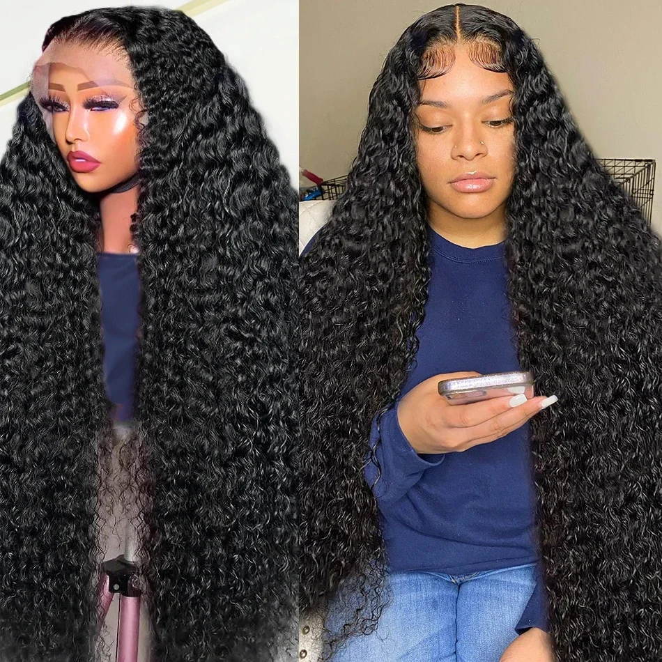 

Brazilian 250 Density 13x6 HD 4x4 HD Transparent Lace Front Wigs Deep Wave 360 Lace Closure Wigs Human Hair Wigs For Black Women