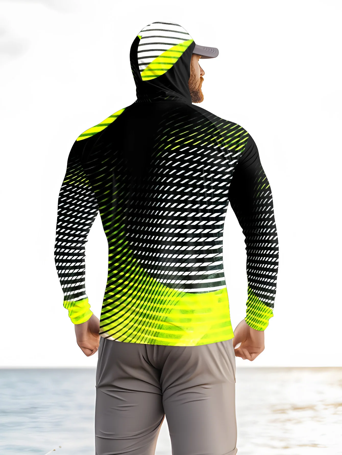 2026 Summer Best-selling Men's Long-Sleeved Shirt for Outdoor Leisure Sports Fashion Comfort Softness Simple Pattern Print - view 3