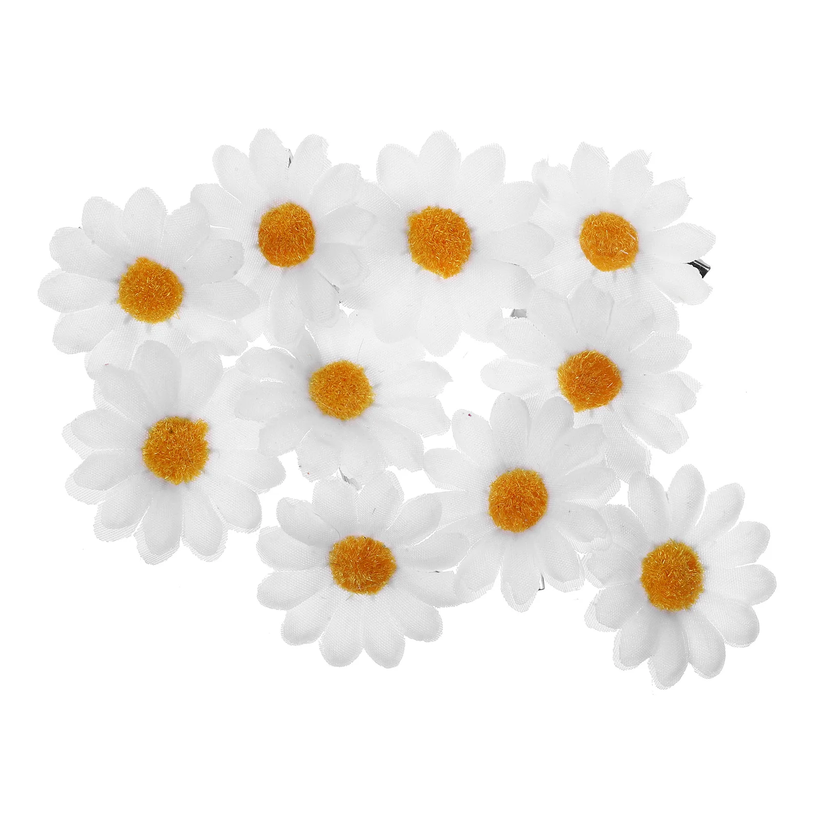 

10 Pcs Accessories Fashion Child Bridesmaid Flower Clip Baby Hair Clips Daisy for Wedding Girl Women Barrettes