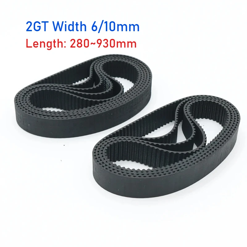 2GT Belt Width 6/10mm GT2 Timing Belt Closed Loop Rubber Perimeter 280~930mm Are Suitable For 3D Printers