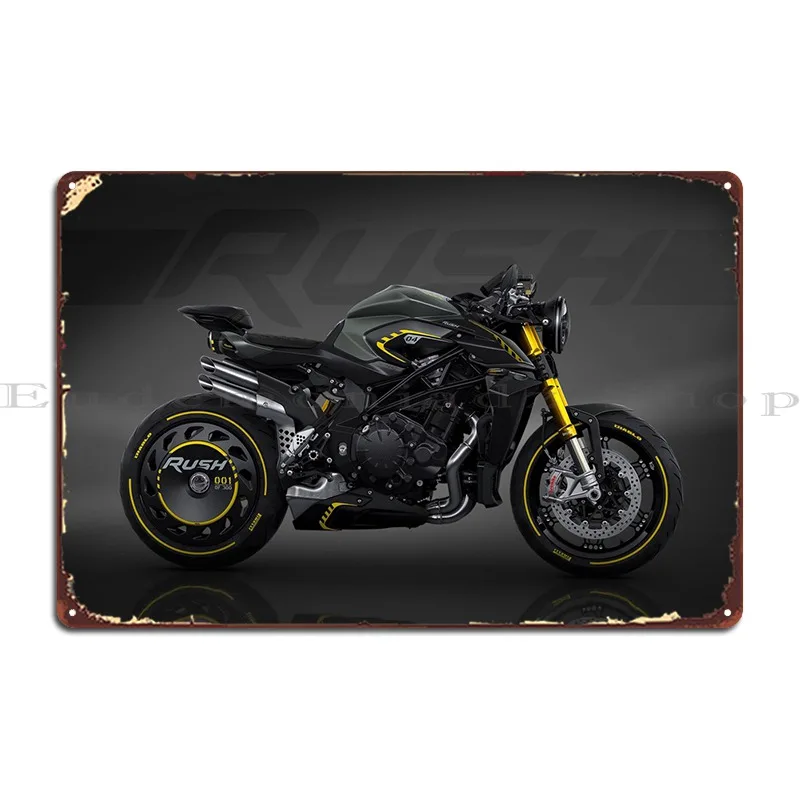 Mv Agusta Rush 1000 Metal Signs Wall Mural Design Pub Club Living Room Print Tin Sign Poster