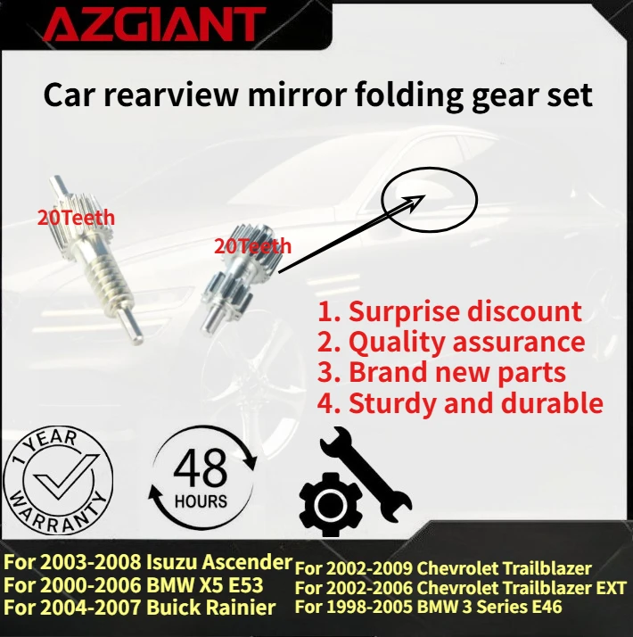 

For Chevrolet Trailblazer 2002-2009/BMW 3 Series E46 1998-2005/X5 E53 2000-2006 Car rearview mirror folding gear set new parts