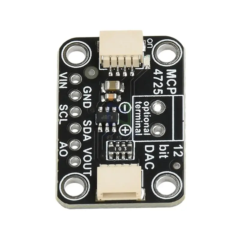 DT51 MCP4725 Breakout Board 12-Bit for I2C DAC Digital to Analog Converter Module for STEMMA QT Qwiic