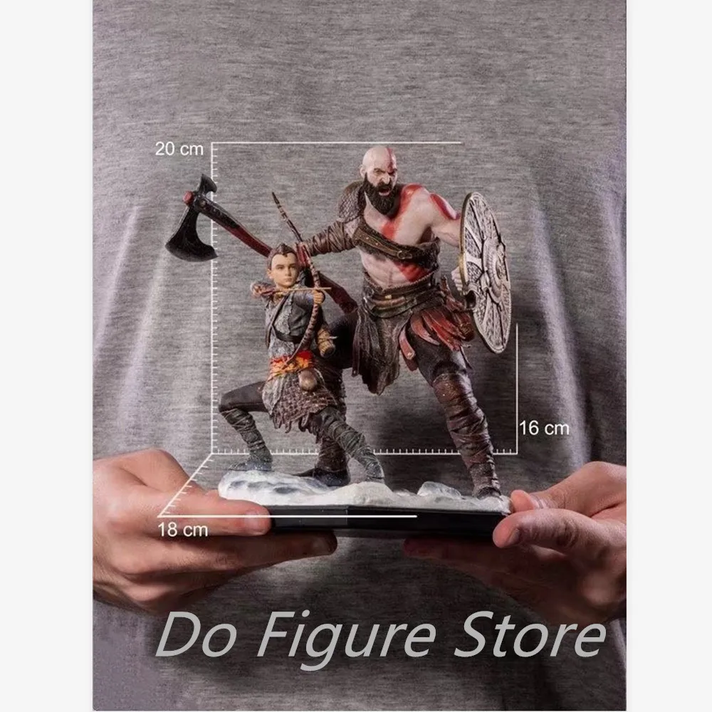 God of War Kratos and Atreus Deluxe Art Scale PVC Figure Model Statue Collection Toy