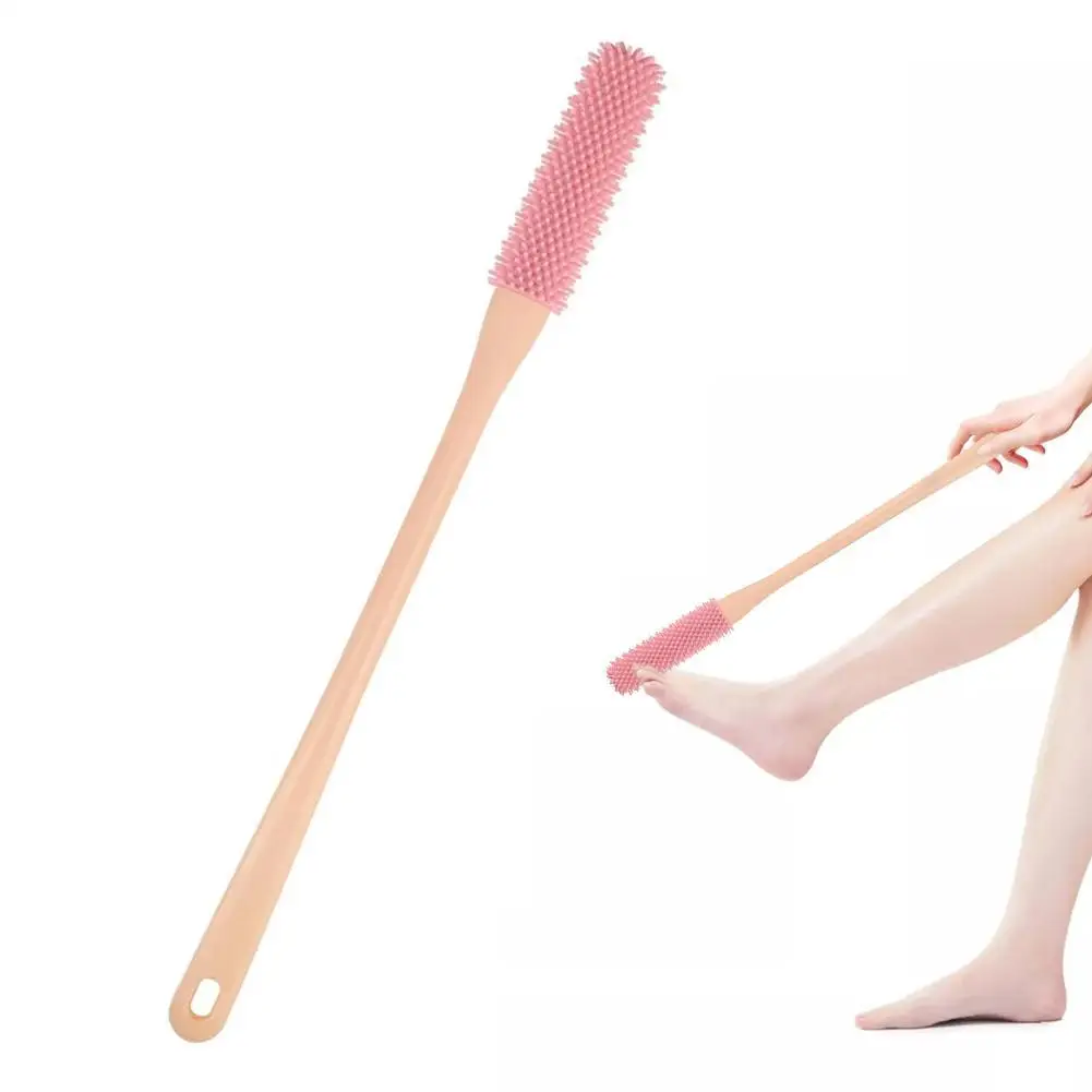 Silicone Toe Brush Nail Brush Foot Brush For Shower With Long Handle Silicone Bristles Between Toe Cleaning Brush Foot Scru A3Z9
