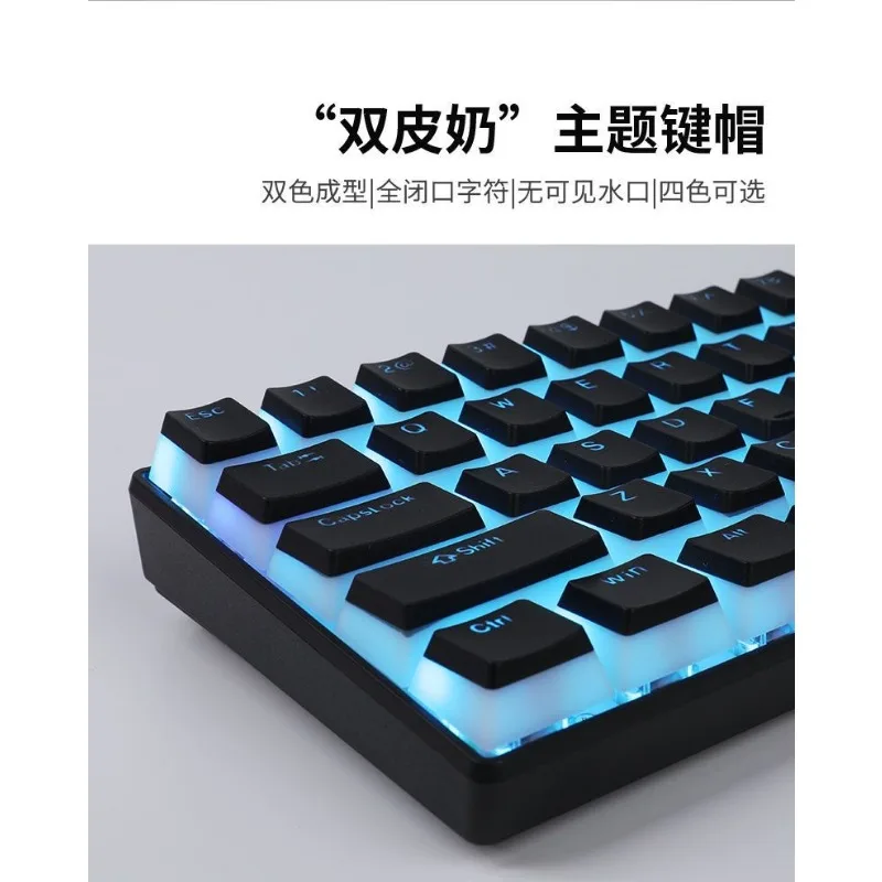 130 Toetsen Pudding Keycaps Oem Profiel Pbt Double Shot Keycap Voor Mx Switch Mechanisch Toetsenbord Iso Layout Rgb Backlit Key Caps