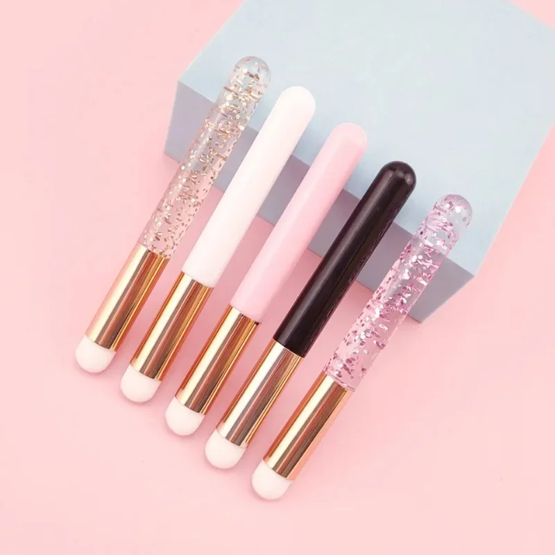 

1pc Eyelash Cleaning Brush Lash Extension Applicator Crystal Microbrush Eyebrow Lashes Wash Shampoo Clean Makeup Brush