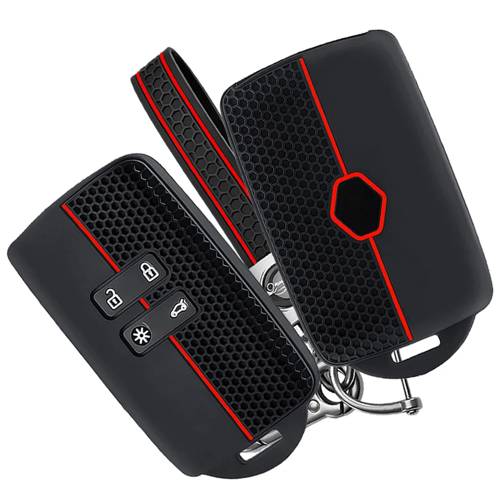 Smart Key Shell With Keychain For Renault Clio Megane Scenic Kangoo Captur Duster Logan Sandero Symbol Koleos Fluence Shockproof