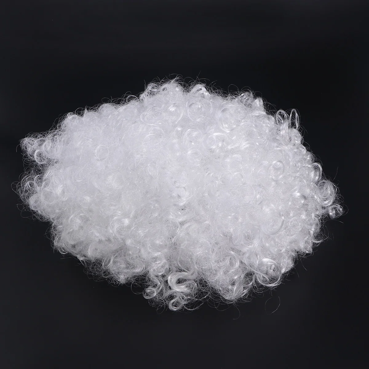 Costume de noël du père noël, accessoire de fête Cosplay, fibre blanche bouclée en soie, mascarade pour adultes et enfants, carnaval, vacances Nye