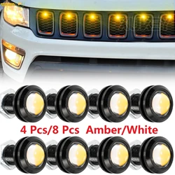 4/8pcs Car Light Front Grille Lamps Bumper Grill Hood Amber Led Lights For Dodge RAM 1500 2500 3500 Interior Car Accessories