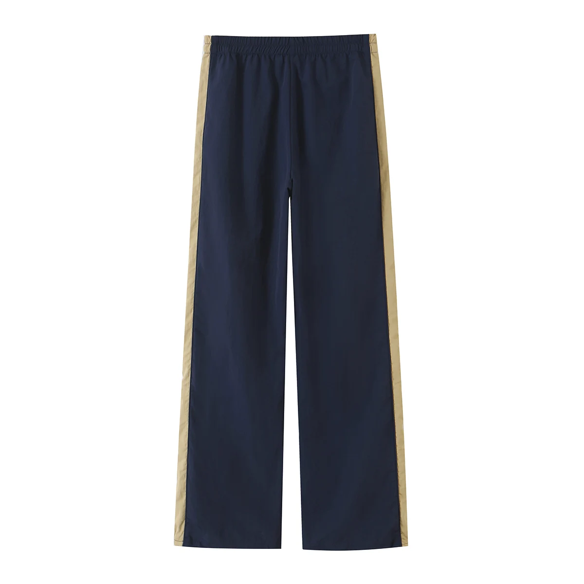 KONDALA Damen Trendiges High-Street Kontrast-Hosen-Set mit Reißverschlussjacke und Hose mit elastischem Bund, Frühherbst 2026, lässiges sportliches Damen-Set – Detail 16