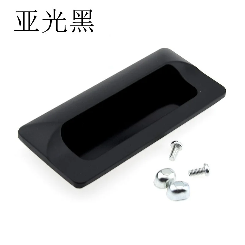 Plastic Black LS122 Distribution Box Invisible Concealed Folding Handle Sliding Door Electric Cabinet Handles