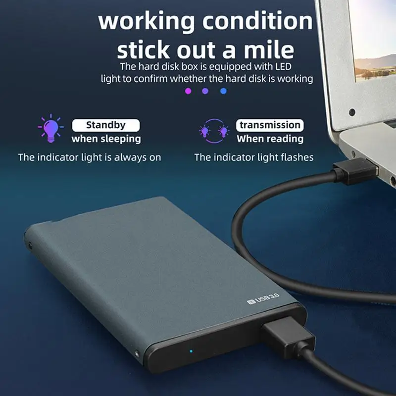 

2,5-дюймовый портативный жесткий диск для ноутбука USB 3.0 SATA последовательный порт внешний жесткий диск